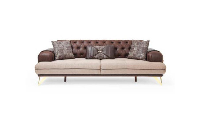 Chesterfield Sofagarnitur Set 4tlg. Polster Möbel Sofa Couch Couchgarnitur