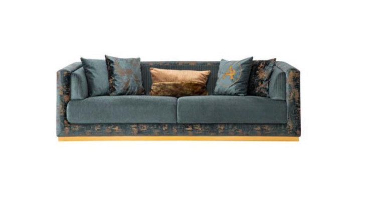 Grüne Dreisitzer Couch Sofa Möbel Polster Einrichtung Couchen Sofas Neu