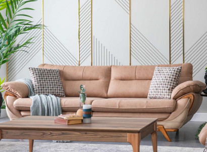 Schlafsofa Couch Klappsofa Dreisitzer Couchen Sofa Bettfunktion Stoff