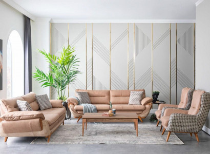 Sofagarnitur Couch Sofa Sets Polster Möbel Sitzgarnitur 4 tlg. Set Polster