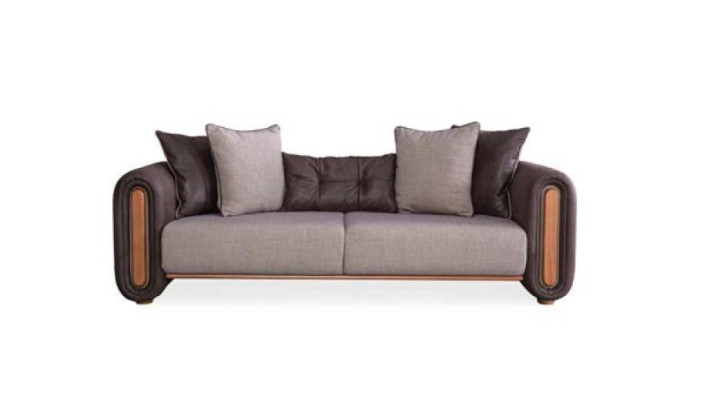 Luxus Couch Möbel Sofas Couchen 3tlg. Set Garnitur Sofagarnitur Stoff