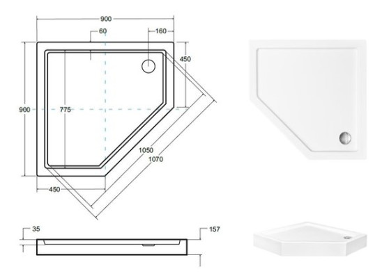 Dusche Duschtasse Ablaufgarnitur Ablauf Duschwanne Flach Brausewanne