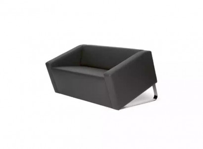 Moderner Zweisitzer Ledersofas Polstercouchen Arbeitszimmermöbel