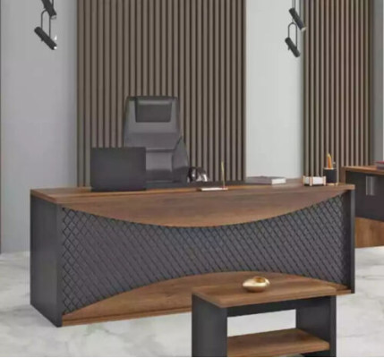 Brauner Schreibtisch Tische Büro Tisch Chefschreibtisch 200x90
