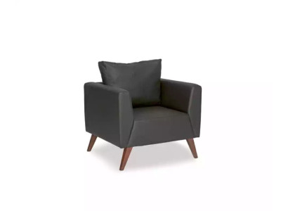 Schwarz Sessel Design Polster Sitz Arbeitszimmer Büro Office Neu