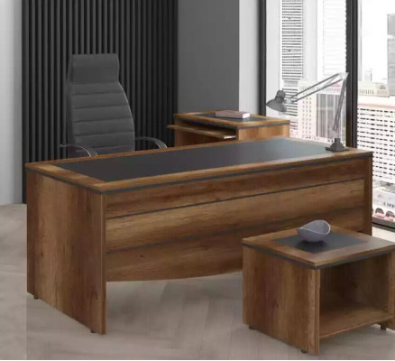 Arbeitszimmer Schreibtisch Holz Bürotisch Büro Möbel Chefschreibtisch