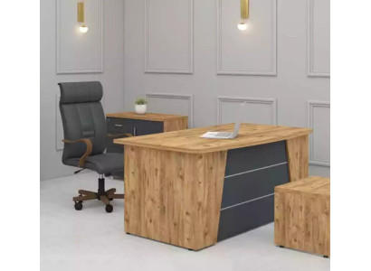 Schreibtisch Büro Möbel Arbeitszimmer Holz Computertisch Office Tisch