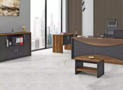 Arbeitszimmer Holzmöbel Büro Set Schreibtisch Aktenschrani Couchtisch