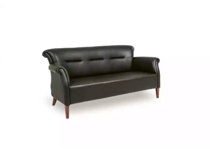 Moderner Schwarzer Dreisitzer Arbeitszimmer Sofas Büromöbelgarnitur