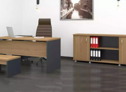 Eckschreibtisch Aktenschrank Couchtisch Arbeitszimmermöbel Modern Stil