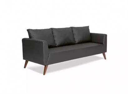 Designer Sofa Schwarze Couch Büromöbel Luxus Arbeitszimmermöbel