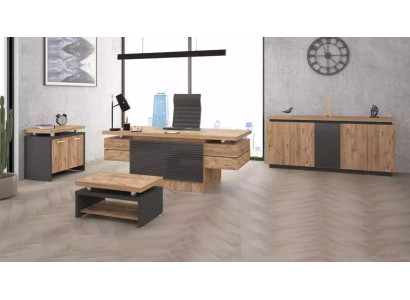 Luxus Büro Garnitur Arbeitszimmer Möbel Schreibtische Schrank 4tlg