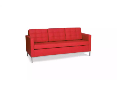 Roter Dreisitzer Moderne Luxus Couch Polstersitzer Textil Sofas Stil