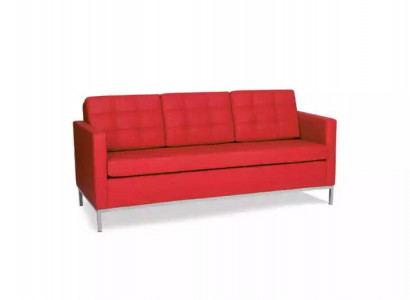 Roter Dreisitzer Moderne Luxus Couch Polstersitzer Textil Sofas Stil