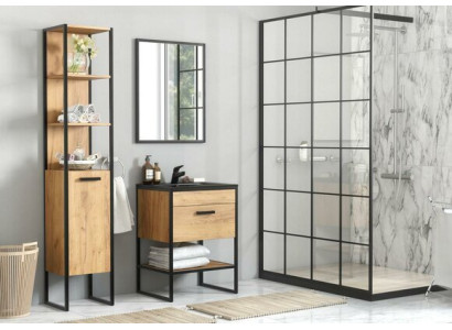 Design Badezimmer Möbel Bad 5 tlg. Set Garnitur Schrank Waschbecken