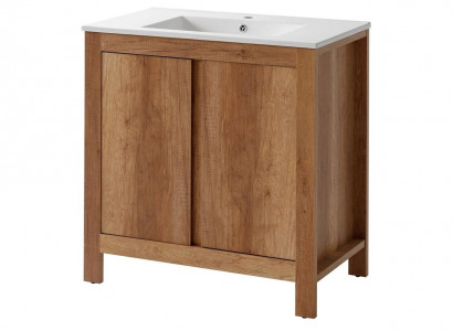 Badmöbel Set 80cm Waschbecken mit Unterschrank Dekorative Modern Waschtisch