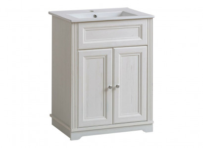 Badmöbel Antik Stil Becken Unterschrank Landhaus Badezimmer 60cm