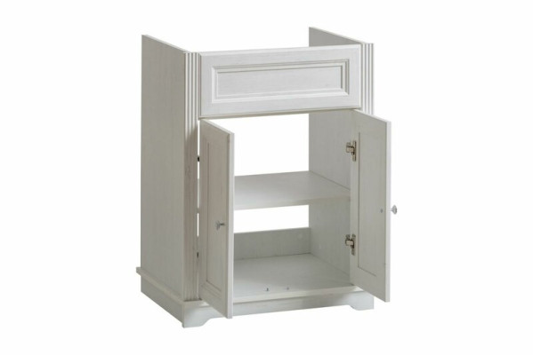 Badmöbel Antik Stil Becken Unterschrank Landhaus Badezimmer 60cm