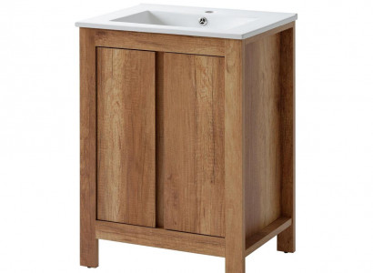 Badmöbel Set 60cm Waschbecken mit Dekorative Unterschrank Modern Waschtisch