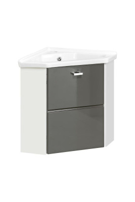 Eck Waschtisch Waschtisch mit Unterschrank 40 cm Ecke Becken Waschbecken Keramik