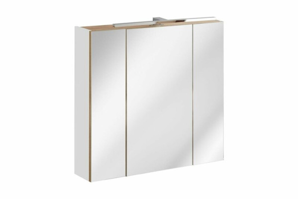 Spiegelschrank Wandschrank Badezimmerschrank mit Spiegel 80 cm Deko LED