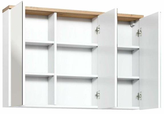 Spiegelschrank Wandschrank Badezimmerschrank mit Spiegel 100 cm