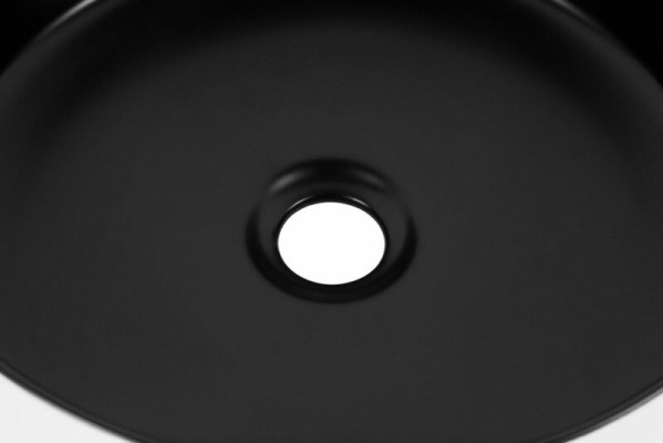 Runde Rundbecken Aufsatz waschbecken Schwarz Weiß Becken