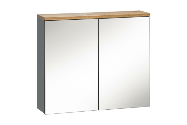 Spiegelschrank Wandschrank Badezimmerschrank mit Spiegel 80 cm Bad