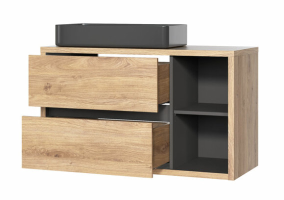 Design Badezimmer Möbel Bad 3 tlg. Set Deko Garnitur Schrank Waschbecken
