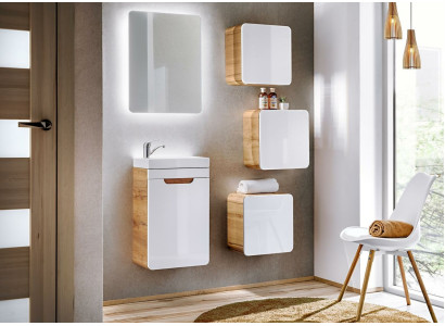 Design Badezimmer Möbel Bad 5tlg. Set Schrank Waschbecken