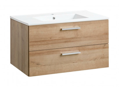 Badmöbel Set 80cm Waschbecken mit Modern Unterschrank Dekorative Waschtisch