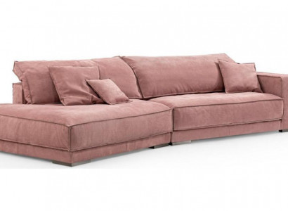 Rosa Big Sofa Couch xxl Stoffcouch Wohnzimmer Couchen 3-Sitzer Möbel