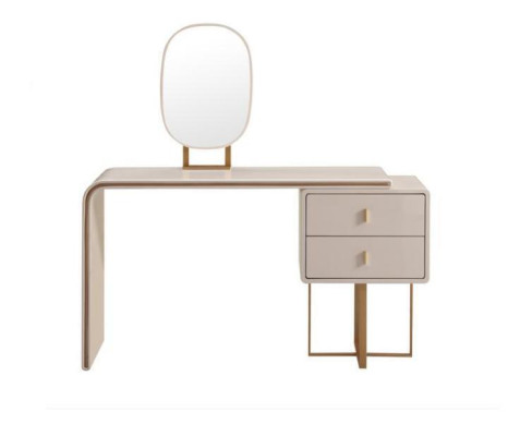 Weißer Schminktisch Schlafzimmer Möbel Beistellkommode Spiegel 2tlg Konsole