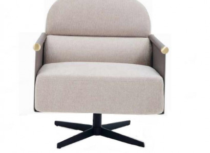 Stilvoller Sessel luxuriöser Lounge Club Drehstuhl Stuhl Design Wohnzimmer