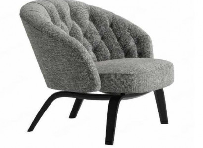 Stilvolle Polsterung aus Massivholz mit Nähten in Charcoal Chesterfield