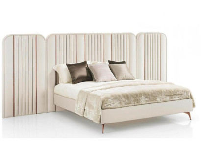 Kingsize Bett Doppelbett Schlafzimmer Möbel Großes Kopfteil Holzgestell