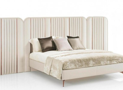 Kingsize Bett Doppelbett Schlafzimmer Möbel Großes Kopfteil Holzgestell