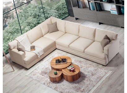 Ecksofa Wohnzimmer Design Möbel Luxus Sofa L-Form Modern Einrichtung