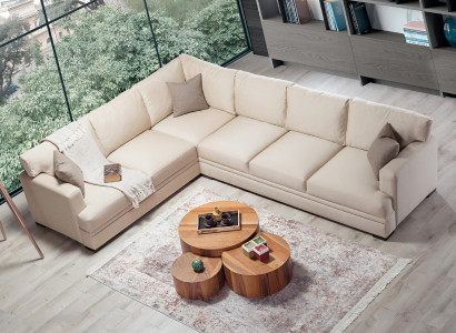 Ecksofa Wohnzimmer Design Möbel Luxus Sofa L-Form Modern Einrichtung