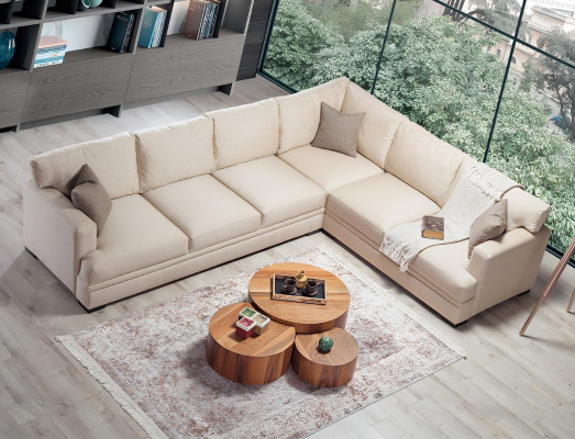 Ecksofa Wohnzimmer Design Möbel Luxus Sofa L-Form Modern Einrichtung