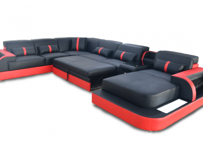 Luxus Couch Polster Möbel Eckgarnitur Wohnlandschaft Couchen Polster Ecksofa