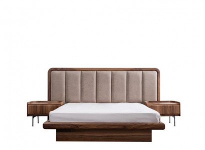 Modernes Schlafzimmer Bett Holzbett Luxus Designer Möbel Bettgestell