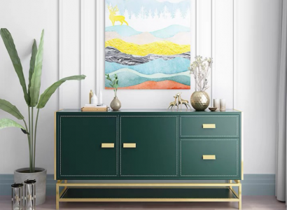 Kommode Design Sideboard Anrichte Schrank Holz Modern Wohnzimmer Neu