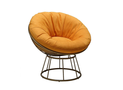 Sessel Club Lounge Designer Polster 1 Sitzer Relax Einsitzer Orange