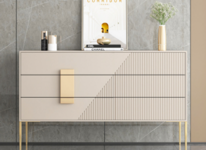 Kommode Sideboard Holz Grau Esszimmer Design luxus Modern Möbel Neu