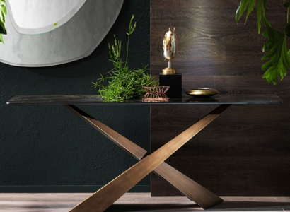 Designer Konsolen Luxus Möbel Wohnzimmer Holz Tisch Frisier Tische Neu