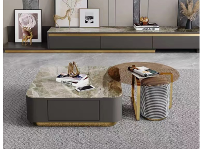 Wohnzimmer Möbel Luxus Grau Couchtisch Design Tisch Kaffee Tische Neu