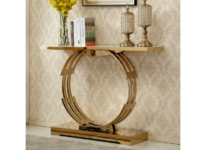 Konsole Luxus Sideboard Konsolen Tisch Anrichte Edelstahl Wohnzimmer Neu