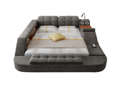 Design Bett Polster Betten Hotel Massage Funktion Multifunktion Regal