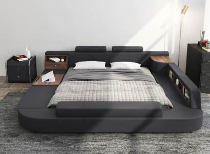 Betten Moderne Hotel Multifunktion Doppel Luxus Design Bett Polster